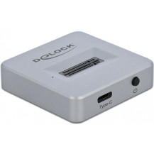 DeLOCK 64000 docking station per unità di archiviazione Argento