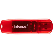 Intenso Rainbow Line unità flash USB 128 GB USB tipo A 2.0 Rosso, Trasparente, Chiavetta USB