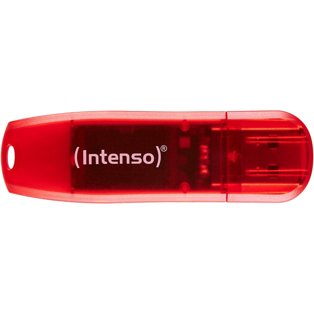 Intenso Rainbow Line unità flash USB 128 GB USB tipo A 2.0 Rosso, Trasparente, Chiavetta USB