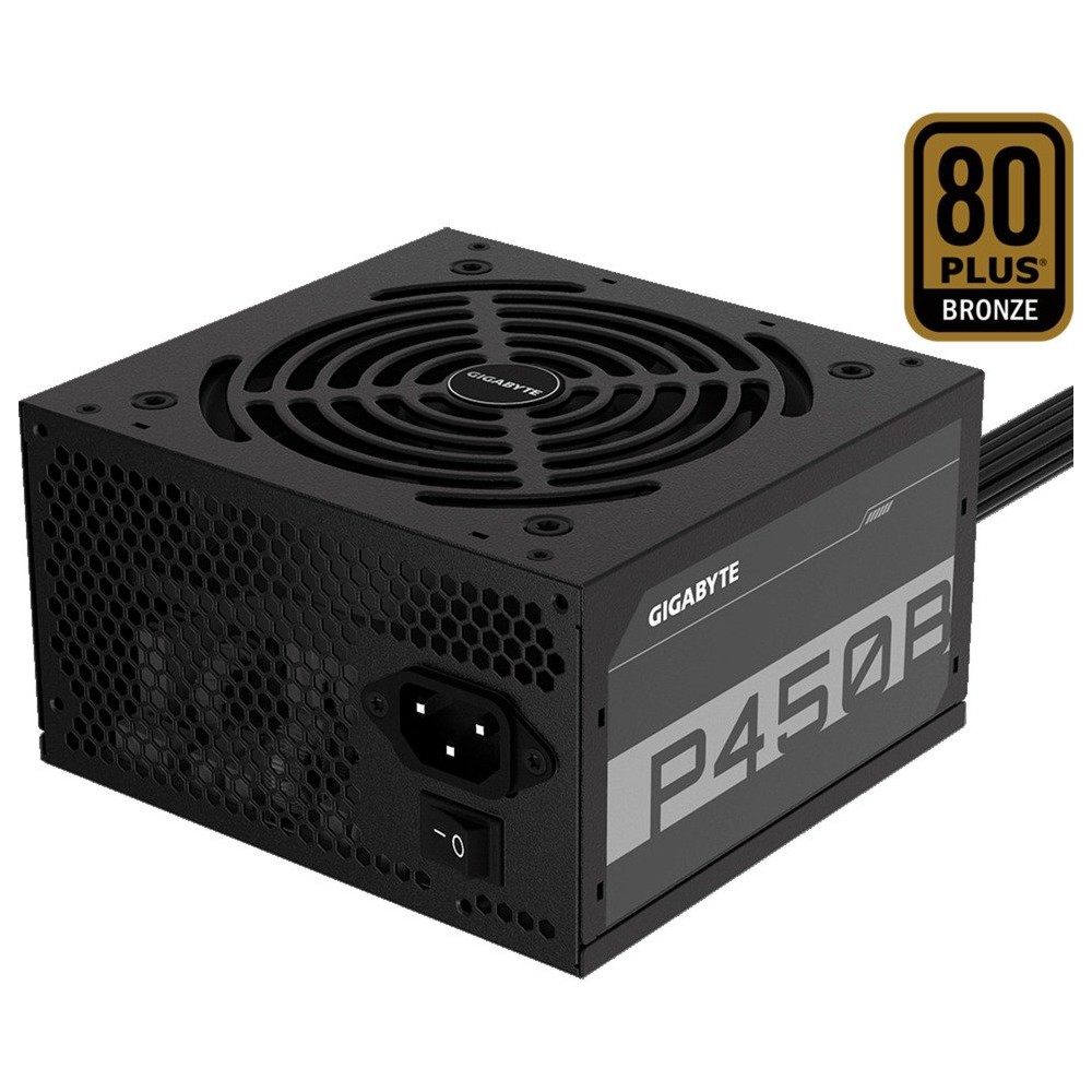 GIGABYTE P450B alimentatore per computer 450 W 20+4 pin ATX ATX Nero, Alimentatore PC