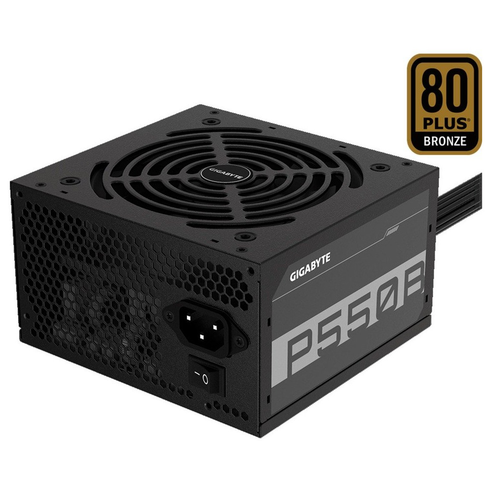 GIGABYTE P550B alimentatore per computer 550 W 20+4 pin ATX ATX Nero, Alimentatore PC