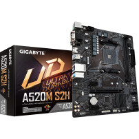 GIGABYTE Scheda madre A520M S2H - Supporta CPU AMD Ryzen serie 5000 AM4, VRM digitale puro 4+3 fasi, fino a 5100MHz DDR4 (OC), P