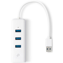 TP-Link UE330 replicatore di porte e docking station per laptop Cablato USB 3.2 Gen 1 (3.1 Gen 1) Type-A Bianco, Hub USB