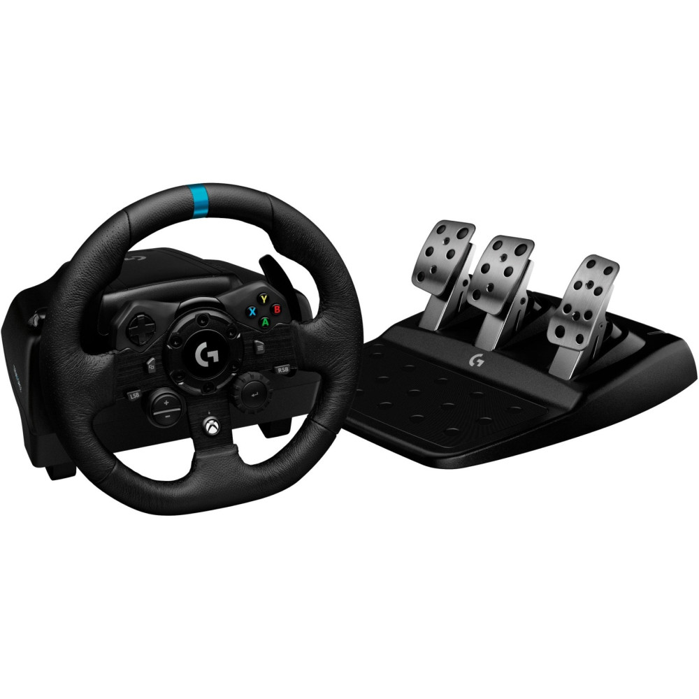 Logitech G923 Nero USB 2.0 Sterzo + Pedali Analogico/Digitale PC, Xbox One, Xbox Series S, Xbox Series X, Volante