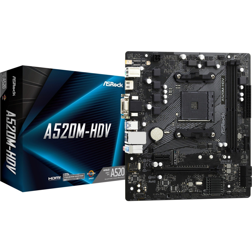 ASRock A520M-HDV Socket AM4 micro ATX, Scheda madre