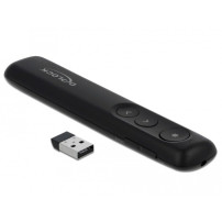 DeLOCK 64092 puntatore wireless Nero, Presentatore
