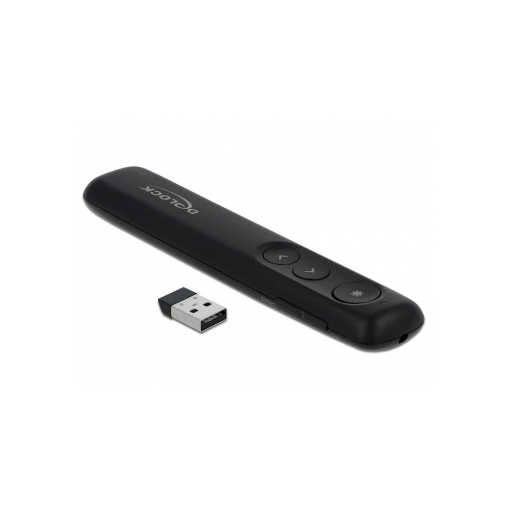 DeLOCK 64092 puntatore wireless Nero, Presentatore