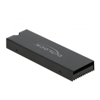 DeLOCK 18353 sistema di raffreddamento per computer Unità allo stato solido Dissipatore di calore/Radiatore Nero 1 pz