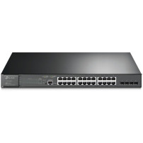 TP-Link Omada SG3428MP switch di rete Gestito L2+ Gigabit Ethernet (10/100/1000) Supporto Power over Ethernet (PoE) 1U Nero, Int