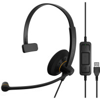 EPOS | Sennheiser IMPACT SC 30 USB ML Auricolare Cablato A Padiglione Musica e Chiamate USB tipo A Nero, Headset