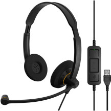 EPOS | Sennheiser IMPACT SC 60 USB ML Auricolare Cablato A Padiglione Musica e Chiamate USB tipo A Nero, Headset