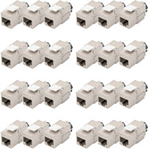 Digitus Modulo Keystone CAT 6A, schermato con supporto dei cavi intelligente, kit (24 pezzi), Modulo di Keystone