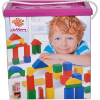 Eichhorn Blocchi da costruzione in legno colorati Eichhorn, Giochi di costruzione