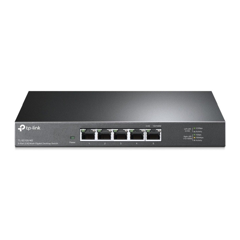 TP-Link TL-SG105-M2 switch di rete Non gestito 2.5G Ethernet (100/1000/2500) Nero, Interruttore