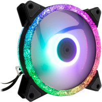 Inter-Tech RS-071 RGB Case per computer Ventilatore 12 cm Nero, Bianco, Ventola