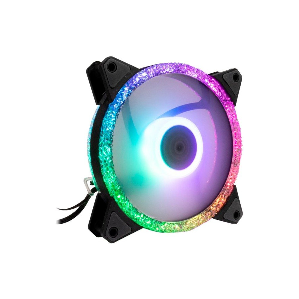 Inter-Tech RS-071 RGB Case per computer Ventilatore 12 cm Nero, Bianco, Ventola