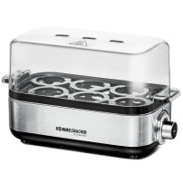 ROMMELSBAcher ER 600, 6 uova, acciaio inossidabile, acciaio inossidabile trasparente, 400 W, 230 V, 228 mm
