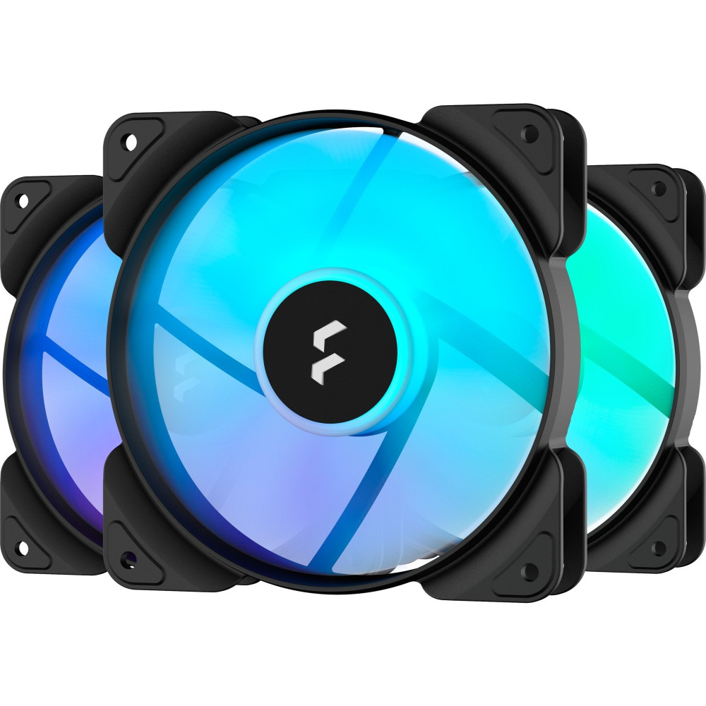 Fractal Design Aspect 12 RGB PWM Case per computer Ventilatore 12 cm Nero 3 pz, Ventola