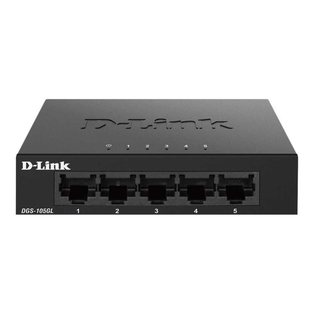 D-Link DGS-105GL/E switch di rete Non gestito Gigabit Ethernet (10/100/1000) Nero