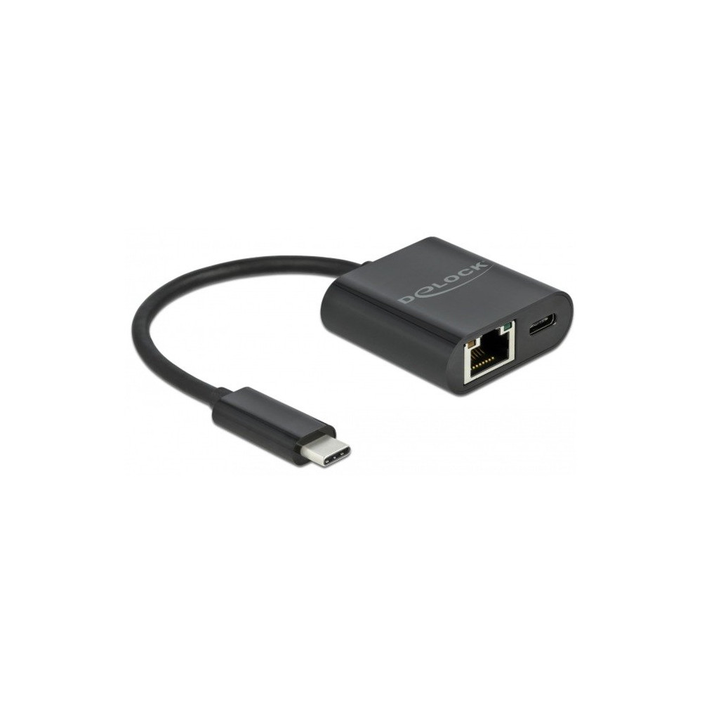 DeLOCK 66644 replicatore di porte e docking station per notebook Cablato USB 3.2 Gen 1 (3.1 Gen 1) Type-C Nero, Adattatore