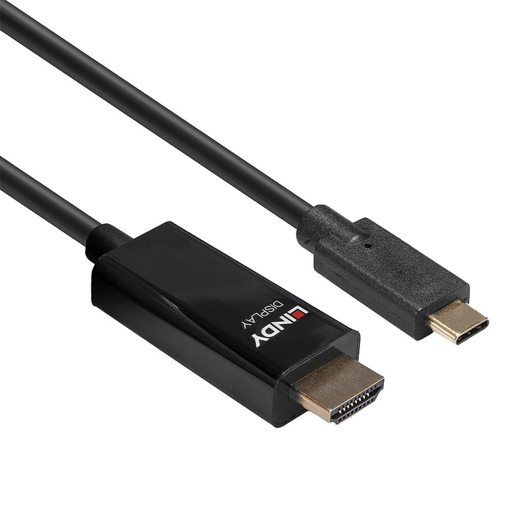 Lindy 43317 cavo e adattatore video 10 m USB tipo-C HDMI tipo A (Standard) Nero