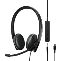 EPOS ADAPT 165T USB-C II Auricolare Cablato A Padiglione Ufficio USB tipo-C Nero, Headset