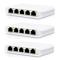 Ubiquiti USW-FLEX-MINI-3 Networks UniFi Switch Flex Mini (3-pack) Gestito Gigabit Ethernet (10/100/1000) Supporto Power over Eth