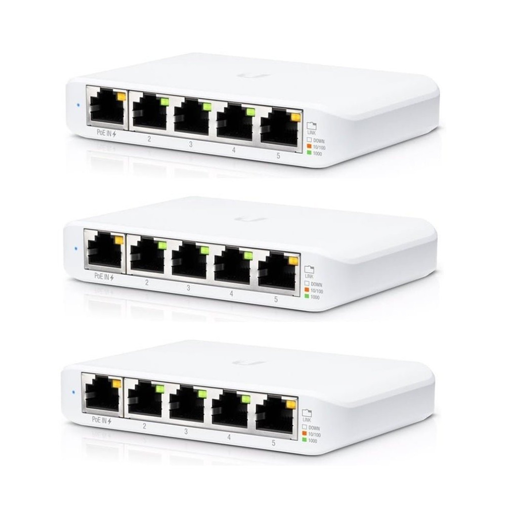 Ubiquiti USW-FLEX-MINI-3 Networks UniFi Switch Flex Mini (3-pack) Gestito Gigabit Ethernet (10/100/1000) Supporto Power over Eth