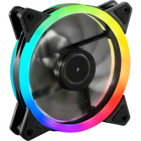 Sharkoon Shark Blades PWM Case per computer Ventilatore 12 cm Nero 1 pz, Ventola