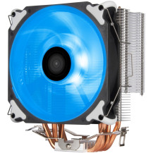 SilverStone AR12 RGB Processore Refrigeratore 12 cm Nero, Acciaio inossidabile, Bianco, raffreddamento CPU