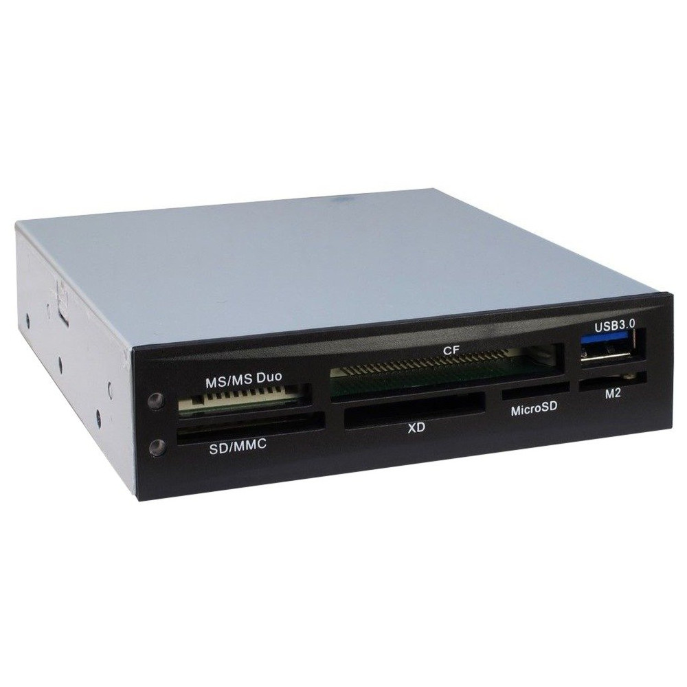Inter-Tech CI-01 lettore di schede USB 3.2 Gen 1 (3.1 Gen 1) Interno Nero
