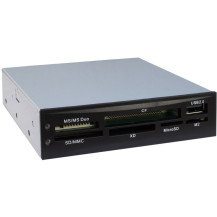 Inter-Tech CI-02 lettore di schede USB 2.0 Interno Nero