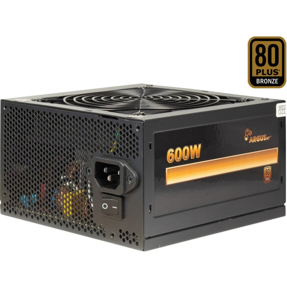Inter-Tech Argus BPS-600 alimentatore per computer 600 W 20+4 pin ATX ATX Nero, Alimentatore PC