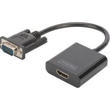 Digitus Convertitore VGA - HDMI, Adattatore