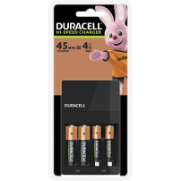 Duracell Caricabatterie 4 ore + 2xAA, 2xAAA
