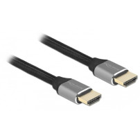DeLOCK 83996 cavo HDMI 2 m HDMI tipo A (Standard) Nero, Grigio