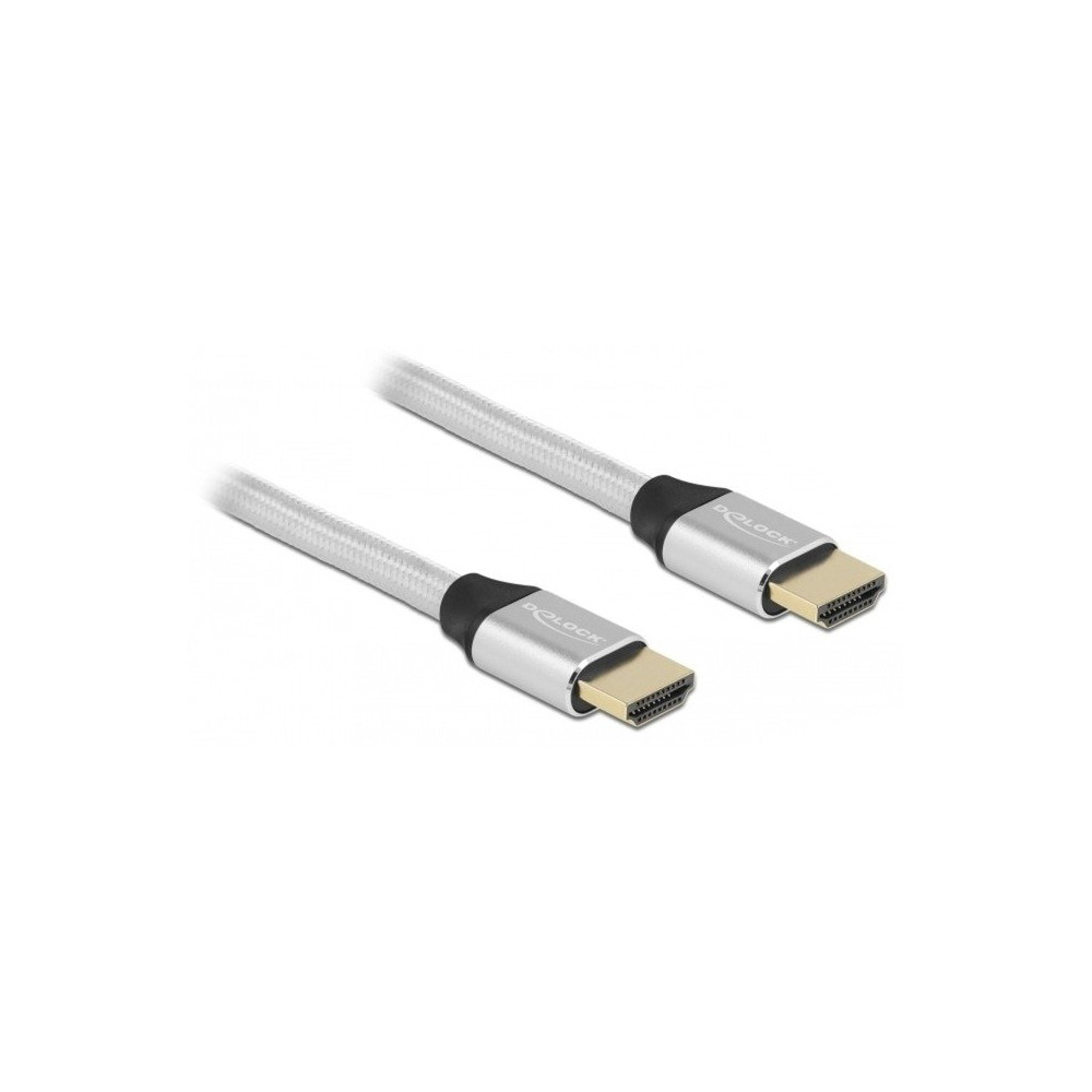 DeLOCK 85365 cavo HDMI 0,5 m HDMI tipo A (Standard) Argento