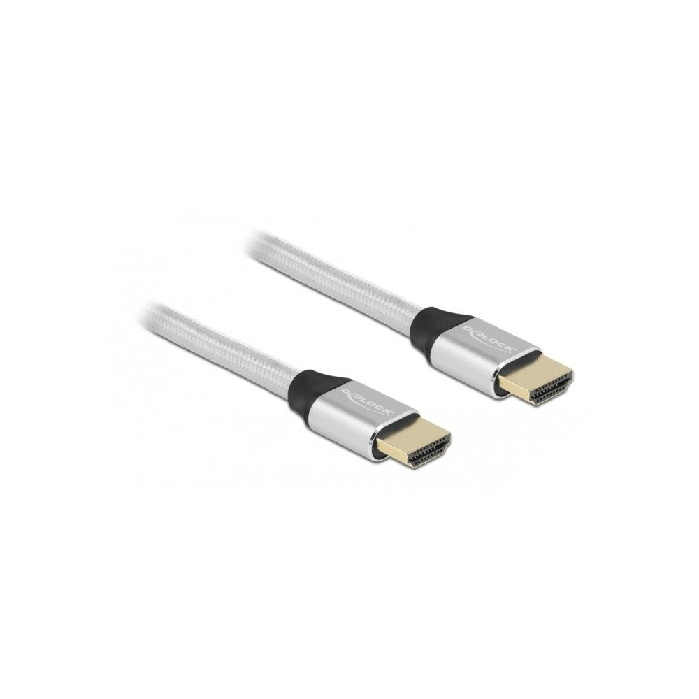 DeLOCK 85367 cavo HDMI 2 m HDMI tipo A (Standard) Argento