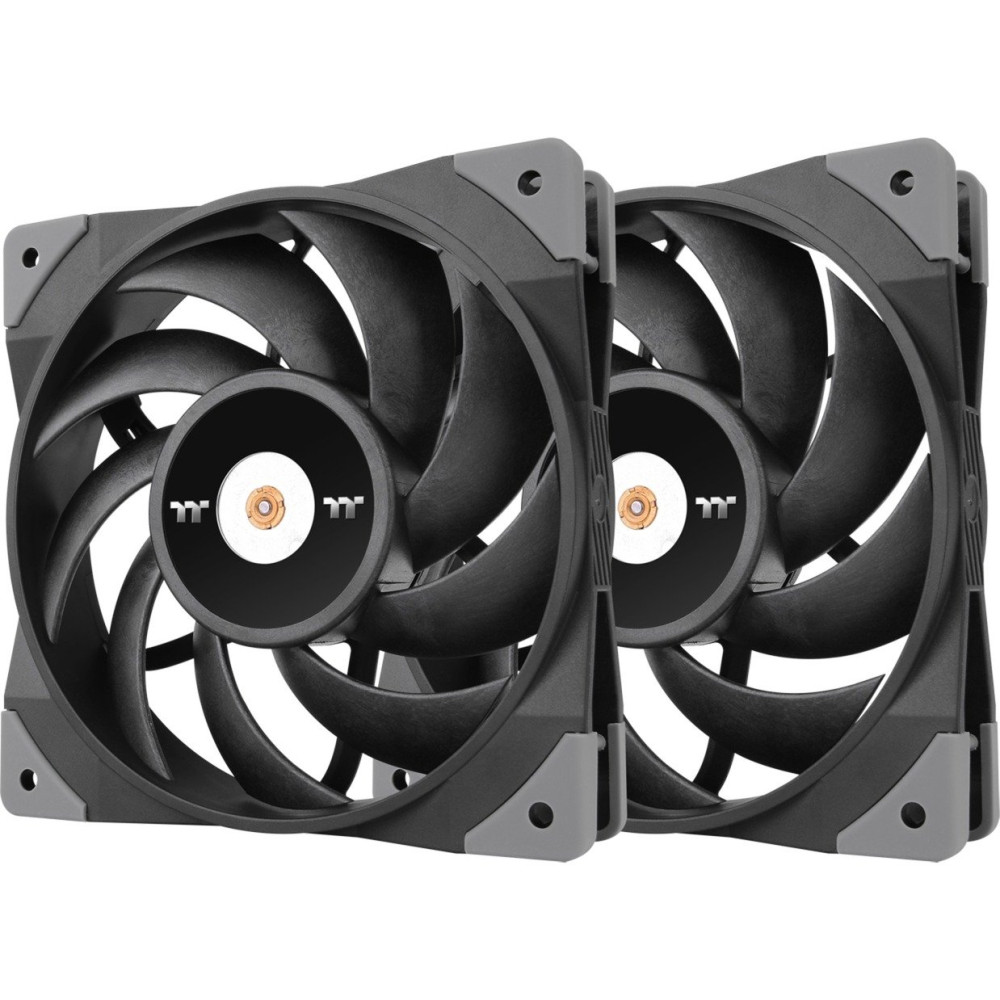 Thermaltake TOUGHFAN 12 Case per computer Ventilatore 12 cm Nero 2 pz, Ventola