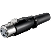 goobay 11680 cavo di collegamento XLR (3-pin) Nero, Frizione