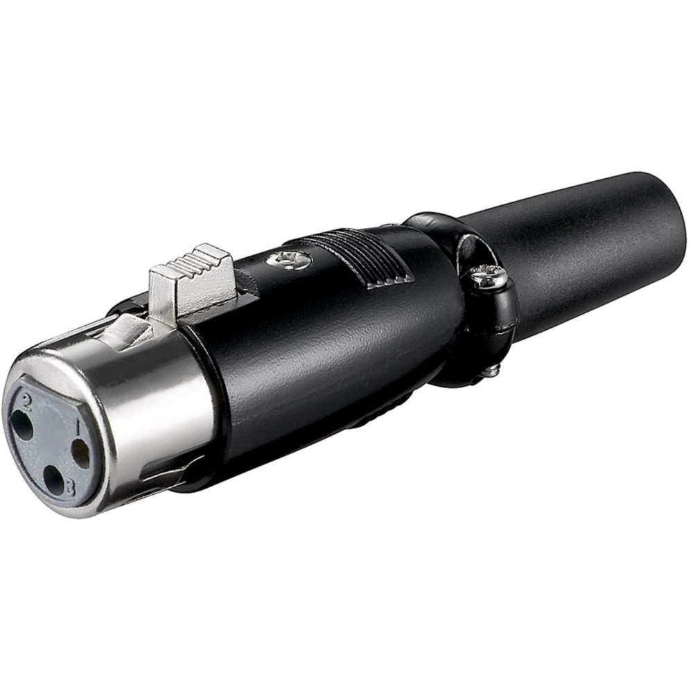 goobay 11680 cavo di collegamento XLR (3-pin) Nero, Frizione