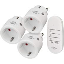 Brennenstuhl Comfort-Line Mini Radio Switching Set 3+1 , Presa commutata