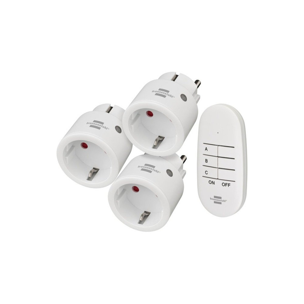 Brennenstuhl Comfort-Line Mini Radio Switching Set 3+1 , Presa commutata