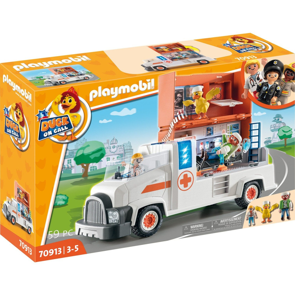 PLAYMOBIL Duck On Call 70913 set da gioco, Giochi di costruzione