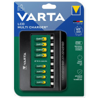 VARTA LCD Multi Charger+ Batteria per uso domestico AC, Caricabatterie