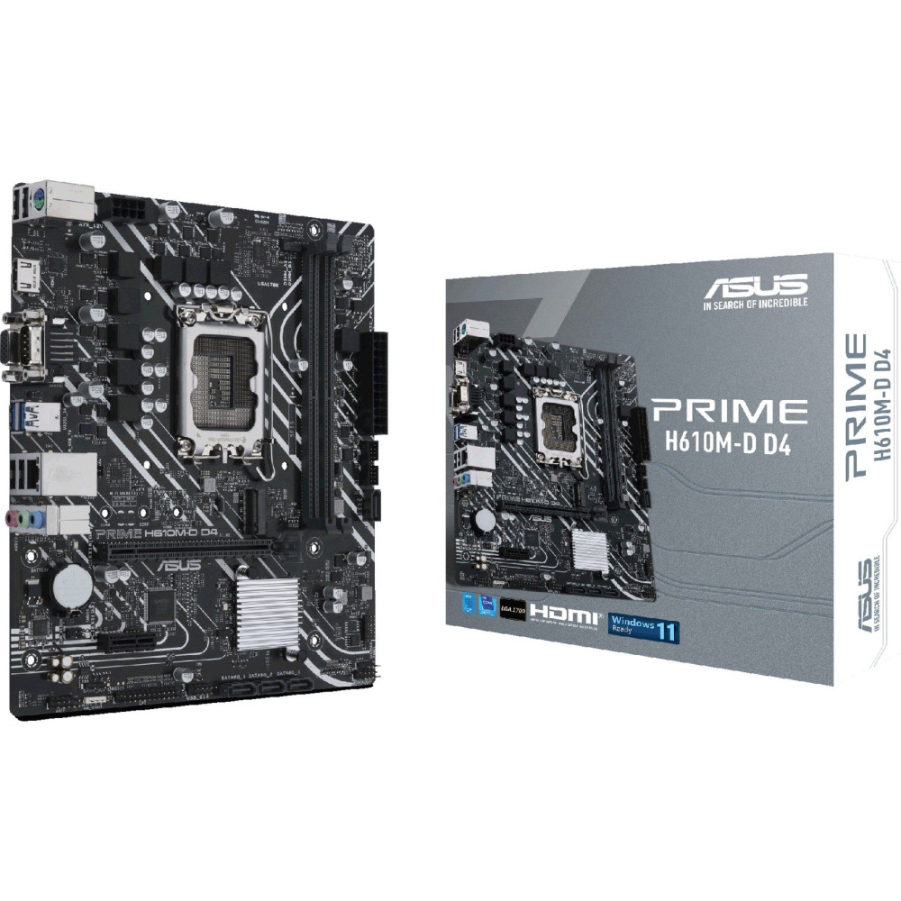 ASUS PRIME H610M-D D4 Intel H610 LGA 1700 micro ATX, Scheda madre