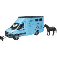 bruder MB Sprinter Trasportatore di animali con cavallo, Veicolo modello