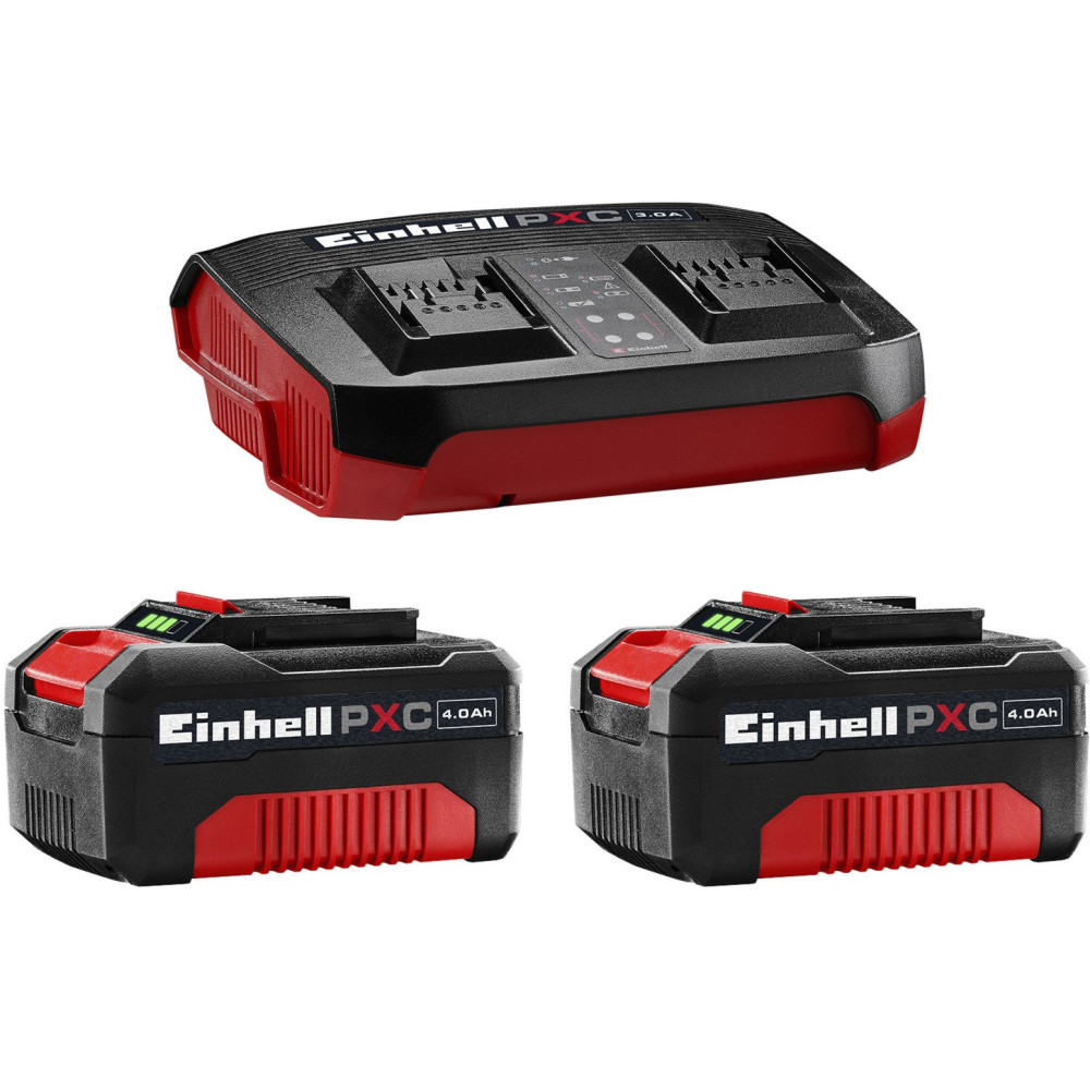 EINHELL 2x 4,0Ah e Kit Twincharger, set