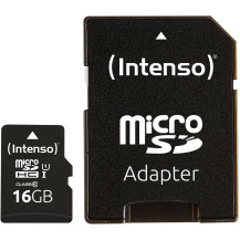 Intenso 3424470 memoria flash 16 GB MicroSD UHS-I Classe 10, Scheda di memoria