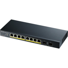 Zyxel GS1100-10HP v2 Non gestito Gigabit Ethernet (10/100/1000) Supporto Power over Ethernet (PoE) Nero, Interruttore